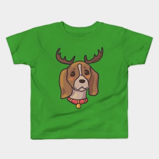 Christmas beagle Kids T-Shirt